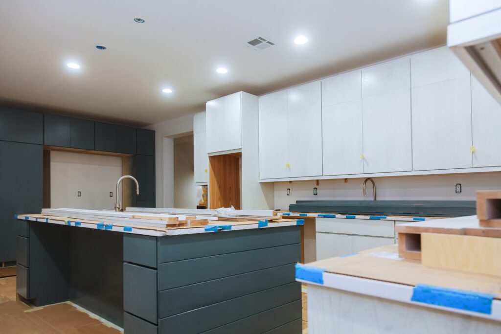 Cabinet Painting Job at Manuels painting